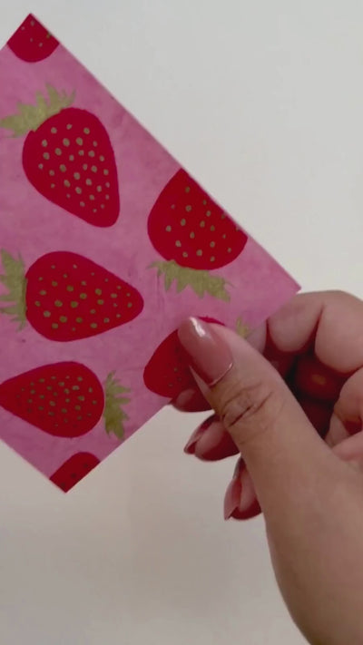 Video detailing how to create an origami bookmark.