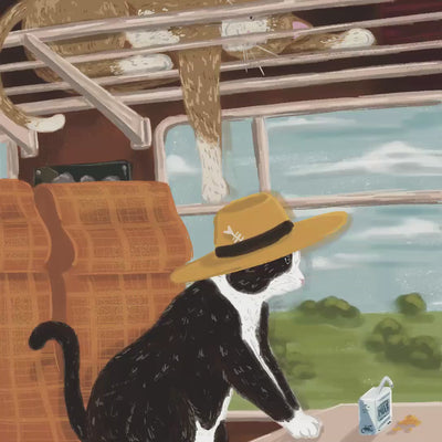 Video showing design process of calendar artwork.