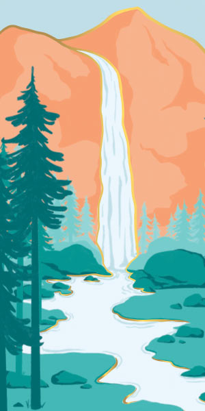 Artwork from National Parks Weekly Planner.