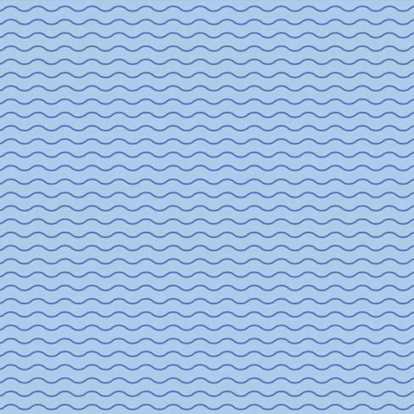 Blue wavy illustrated pattern.
